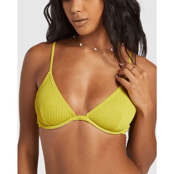 Billabong Summer High Tart Lime Reese Underwire Bikini Top Med NWT - Picture 9 of 10